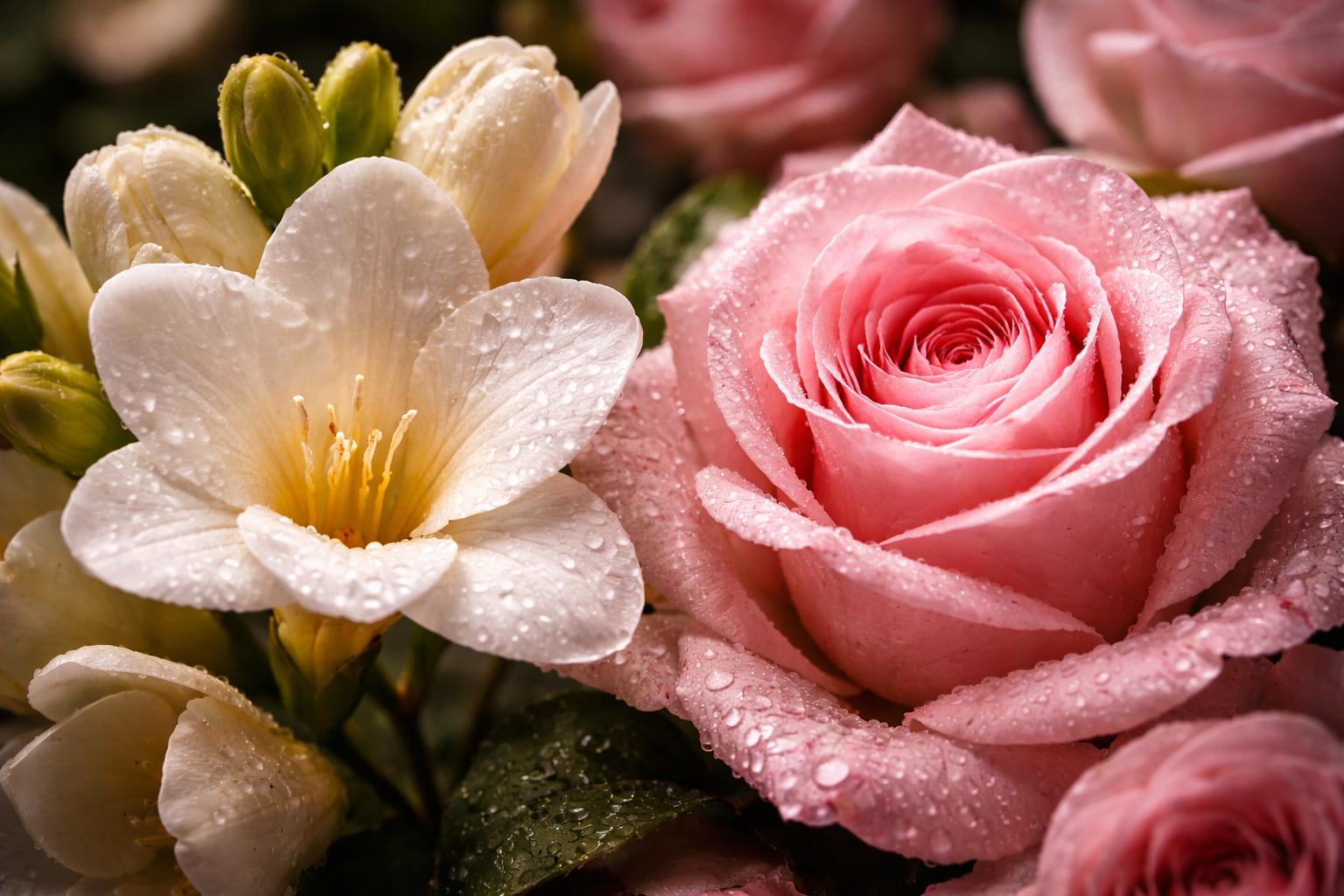 Makro ingredience – frézie a růže